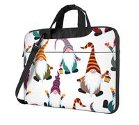 Unkhtt Xmas Funny Gnomes Print Stylish Laptop Bag Portable Single-Shoulder Case For Briefcase For Work Travel