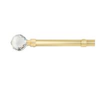 Unknown 16-19mm Cristalla Extendable Eyelet Metal Curtain Pole Set Gold 160-300Cm