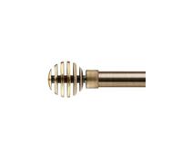 Unknown 16-19mm Geneva Extendable Eyelet Metal Curtain Pole Set Brass 120-210Cm