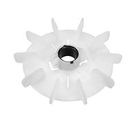 Unknown 170 mm x 28 mm Round Shape Bore White Plastic 10 Valves Motor Fan Blade for Desktop, Laptop & Other Electronic Devices