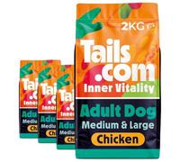 Unknown 8Kg Tails.com Inner Vitality Medium & Large Adult Dry Dog Food Kibble Chicken