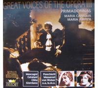 Unknown Artist - Maria Caniglia & Maria Jeritza "Great Voices Of The Opera III" 2CD Set