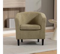 Unknown Beulah 68Cm Wide Pistachio Soft Fabric Accent Chair