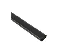 Unknown Fittingsco 1 Metre Matt Black Oval Wardrobe Rail, Aluminium Hanging Rail