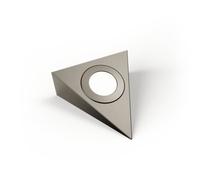 Unknown Fittingsco, Genoa Triangle Cabinet Light 2.6W Led Switchable Warm/natural/cool White, No Driver Required, 240V, Brushed Nickel