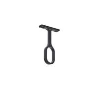 Unknown Fittingsco, Matt Black Oval Wardrobe Rail Centre Support Aluminium Centre Rail Support For Wardrobes And Closets
