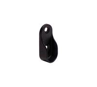 Unknown Fittingsco, Matt Black Oval Wardrobe Rail End Cup Aluminium Finish Single Pack