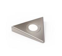 Unknown Fittingsco Nebbia Slimline Triangle Diffused Led Undercabinet Light, Brushed Nickel, Warm 3000K Or Natural 4000K, 12V, 1.8W, Ip44
