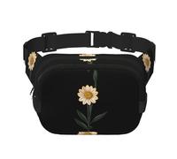 Unknown Flower Printed multifunctional waist bag, unisex trendy messenger bag, travel sports storage bag