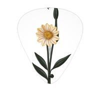 Unknown Flower Printed pick set - 12 pieces, thin, medium and thick guitar picks, suitable for guitar, bass, electric guitar and ukulele