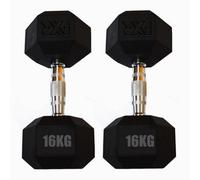 Unknown Fxr Sports Hex Rubber Dumbbell Weights (2X16Kg)