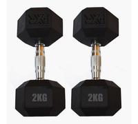 Unknown Fxr Sports Hex Rubber Dumbbell Weights (2X2Kg)
