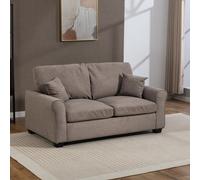 Unknown Lewiston 162Cm Wide 3 Seat Mole Brown Fabric Sofabed