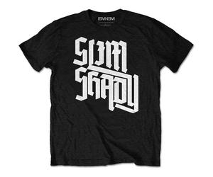 Unknown Men's Slim Shady Slant T Shirt, Black, L UK
