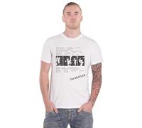 Unknown Men's The Beatles White Album Tracks (Back Print) T Shirt, White (White White), M UK
