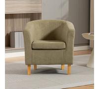 Unknown Millie 68Cm Wide Pistachio Soft Fabric Accent Chair