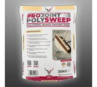 Unknown Nexus Projoint - Polysweep Polymeric Sand Neutral Buff - 20Kg Hard Setting Sand Paving Joint Filler - Weed Resistant