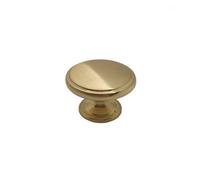Unknown Pharaoh, 38mm Knob Handle, Brushed Brass, Centre Fixing