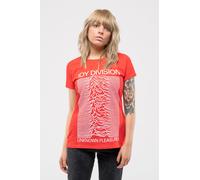 Unknown Pleasures Skinny Fit T Shirt Joy Division Red XL