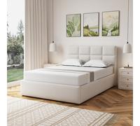 Unknown Richwood Fabric 135Cm Double Ottoman Bed Frame With Storage- Beige