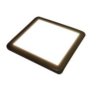 Unknown Siena, Led Flat Cabinet Panel, Diffused, Warm White, Matte Black, Square, Sola, 4 Lights & Driver
