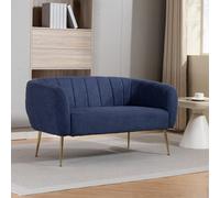 Unknown Stanton 135Cm Wide Denim Soft Fabric 2 Seat Accent Sofa