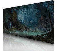 Unknown Student - Gaming Mat 800 x 400 mm - Mystic Illustration, Non-Slip Rubber Base, Waterproof Surface, Witch Atmosphere