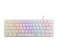 Unknown Untitled White Shark GK-006211 NAGAMAKI Mechanical Keyboard White Red Switches Unknown Untitled White
