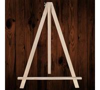 WooDeeDoo Large Wooden Table Top Easel | 46 cm | Solid Beech Wood Desk Art Canvas Display Stand for Cards Pictures Photos Crafts up to 40 cm