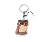 Unknown Wooden Owl Keychain