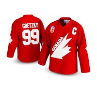 UNLC Gretzky #99 Canadian Hockey Jersey, Red, Medium