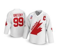 UNLC Gretzky #99 Canadian Hockey Jersey, White, XXL