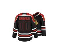 UNLC Griswold #00 Movie Hockey Jersey - Stitched Letters and Numbers S-5XL Authentic Fabs Apparel, Black, L