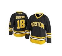 UNLC Happy Gilmore #18 Kids Boston Hockey Jersey - Black 90s Comedy-Inspired Throwback, Stitched Letters, Youth Sizes S-XL, Black, XL