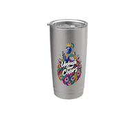 Unleash Colors Peacock Art Stainless Steel Insulated Tumbler