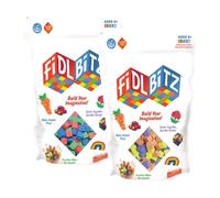Unleash Creativity FidlBitz Foam Building Blocks Fidget and Sensory Fun (2-Pack)