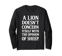 Unleash The Beast - Lion Mindset, Fitness Warrior Spirit Long Sleeve T-Shirt