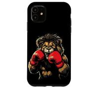 Unleash the Beast with this Lion Wearing Boxing Gloves Case for iPhone 11