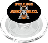 Unleash the Donkey Baller Donkey Basketball Player PopSockets PopGrip for MagSafe