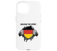 Unleash The German Spirit Chest Rip Case for iPhone 15
