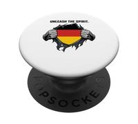 Unleash The German Spirit Chest Rip PopSockets Adhesive PopGrip