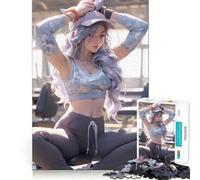Unleash The Inner Athlete Puzzle for Adults 1000 Pieces Memory Play Game Firm Fit Secure Assembly Meaningful Connection Building Game (38x26cm)