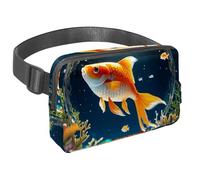 Unleash Your Adventurous Spirit, Discover The Versatility of our Crossbody Bag, a Travel Waist Pack for Men and Women, Perfect for Running, Walking, Hiking, and Cycling, Beautiful Fish Crystal Ball