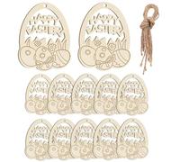 Unleash Your Creativity With These Unfinished Wood Cutouts, Perfect For And Creating Your Own Easter Decorations.Each Egg Shaped Hollow Out Wood Pendant Is Ide