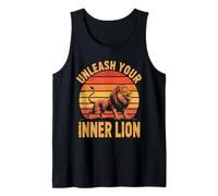 Unleash your inner lion Retro Zoo Animal Lion Tank Top