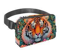 Unleash Your Wanderlust with our Travel Waist Pack, A Trendy Crossbody Bag for Running, Walking, Hiking, and Cycling, Color Drawing Tiger