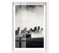 Unleashed Power Shadowbox Print Photography Wall Art by Notoriart, White Frame, 20 x 30