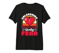 Unleashing Courage Beating Fear - Open Heart Surgery Premium T-Shirt