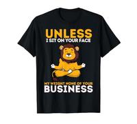 Unless I Sit On Your Face Funny Leo Season Lion Lions Value Graphic T-Shirt, Men, Black, S