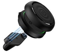 Unlicaku Mount and Stealth Case Kit for OOONO CO-Driver NO2, Air Vent Car Clip with Metal Plates for Magnetic Attachment & Premium TPU Protective Cover Shield, Easy Install, Black